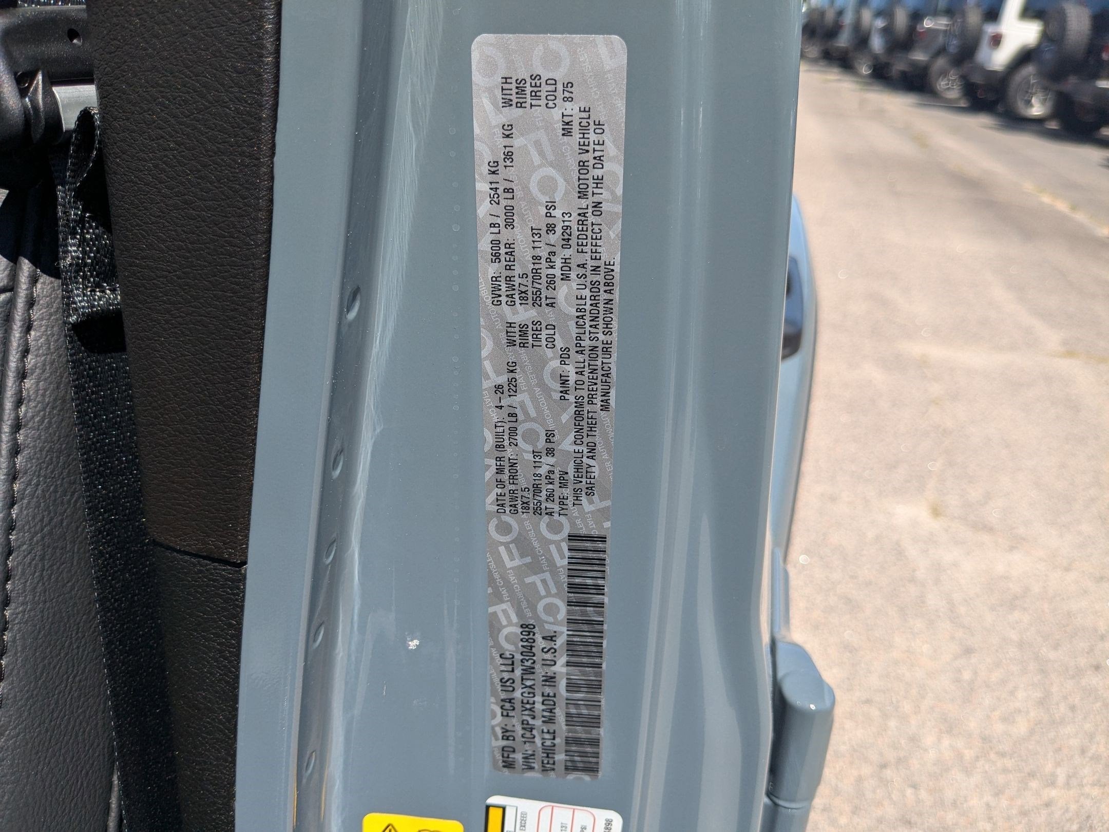 2026 Jeep Wrangler WRANGLER 4-DOOR SAHARA