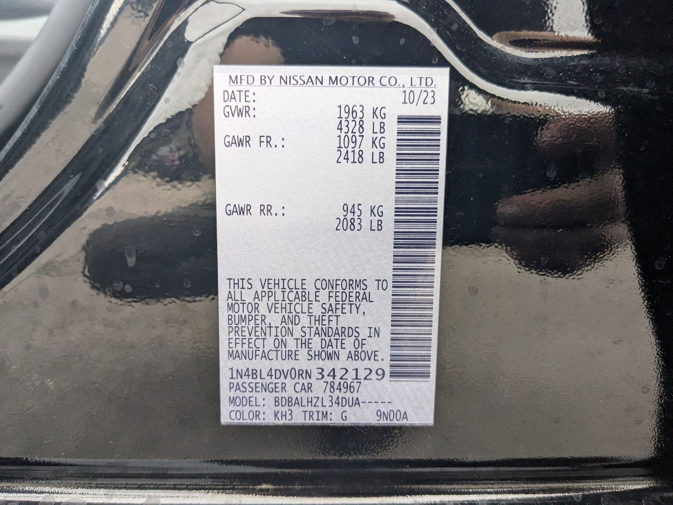 2024 Nissan Altima SV FWD