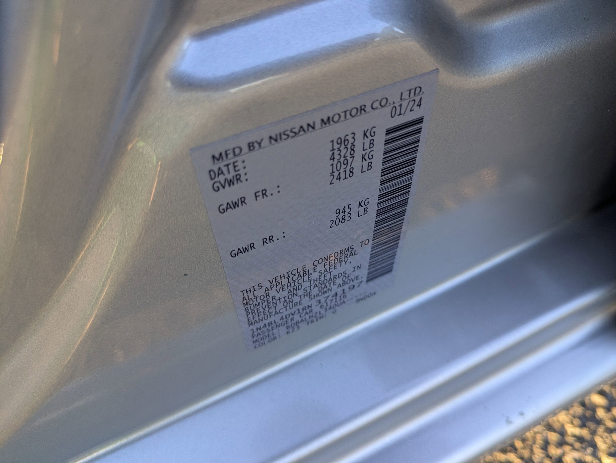 2024 Nissan Altima 2.5 SV