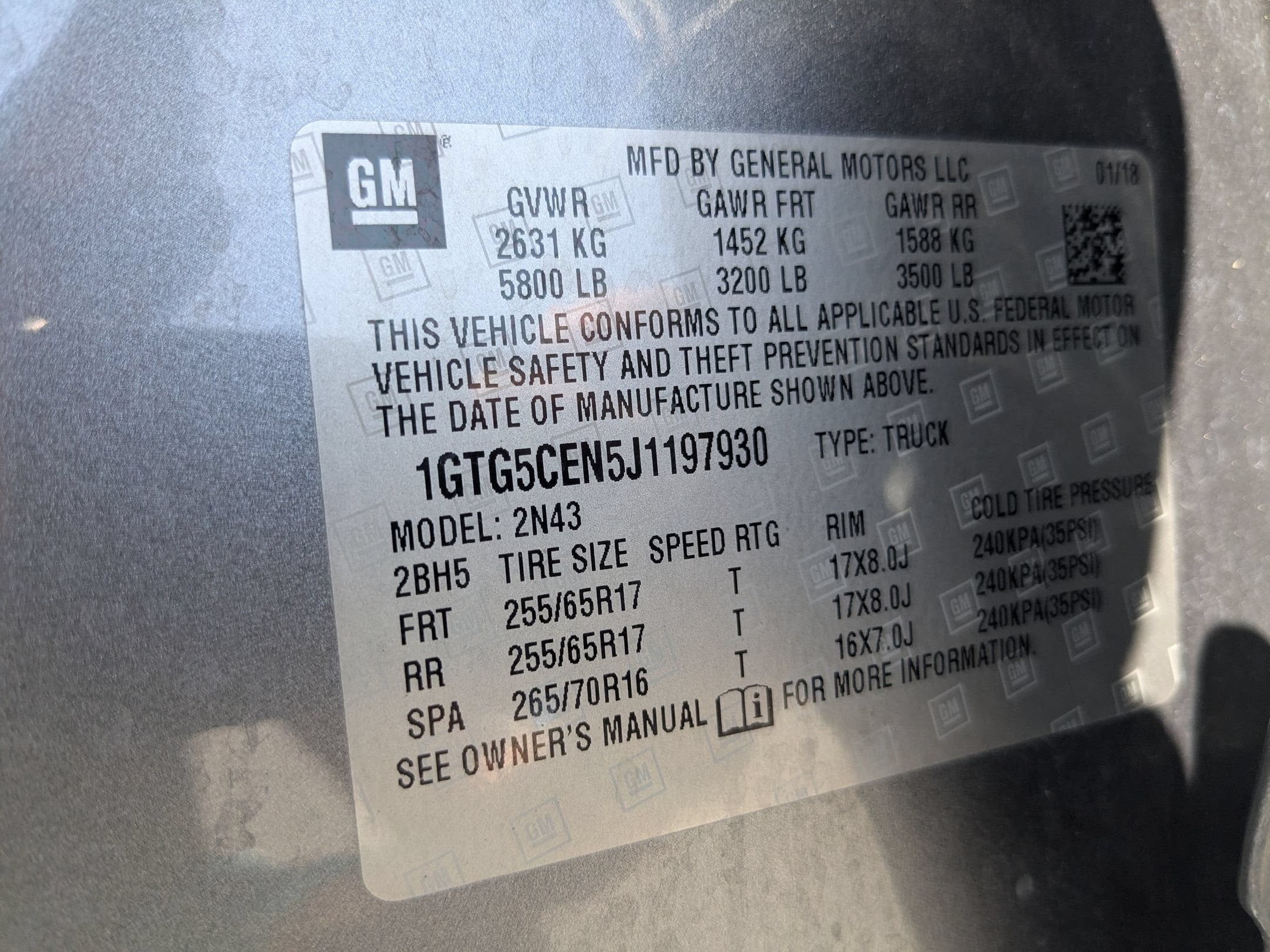 2018 GMC Canyon 2WD SLE