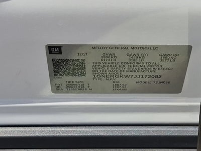 2018 Chevrolet Traverse LT Cloth
