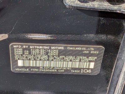 2022 Mitsubishi Mirage G4 ES