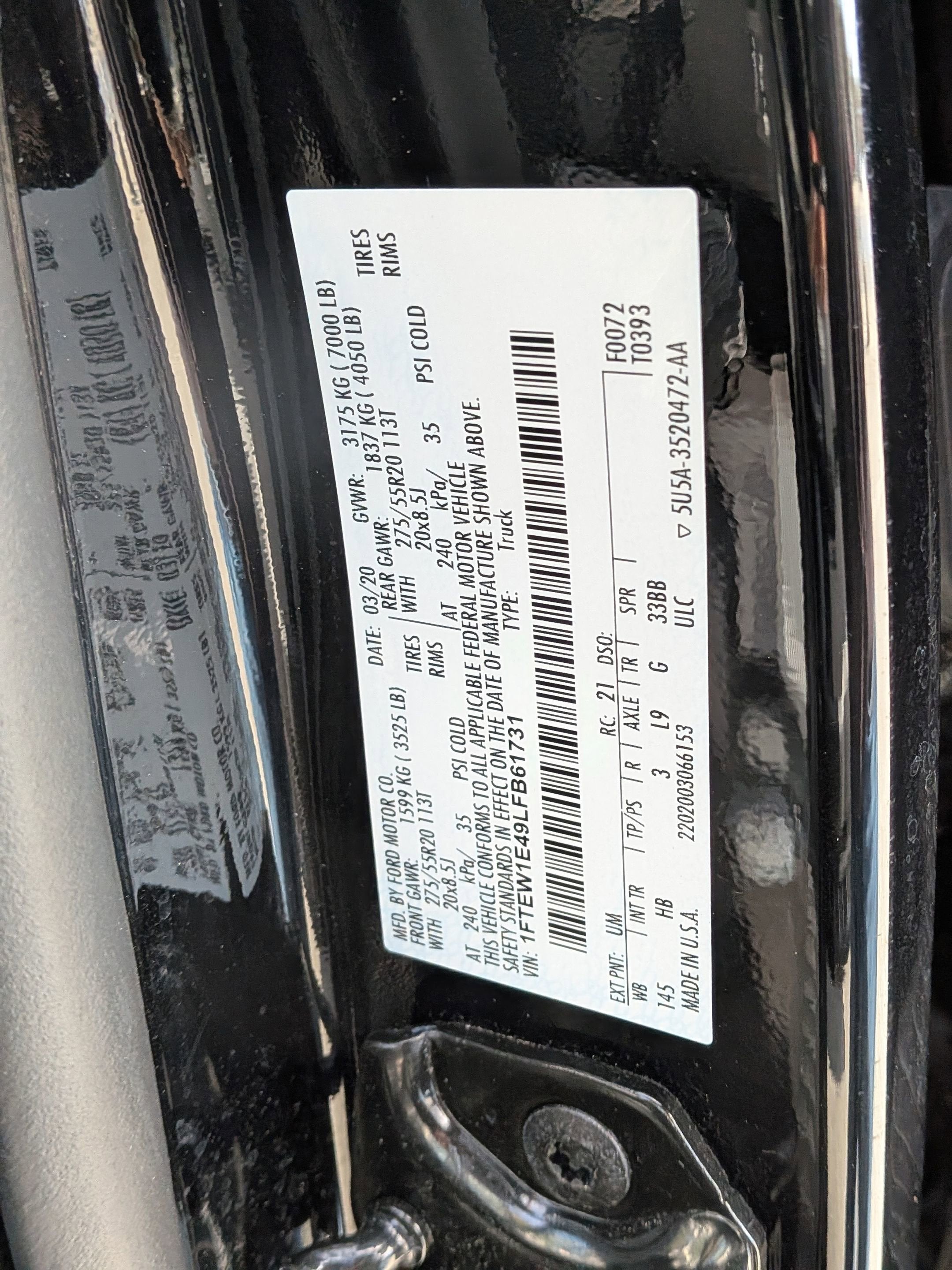 2020 Ford F-150 LARIAT