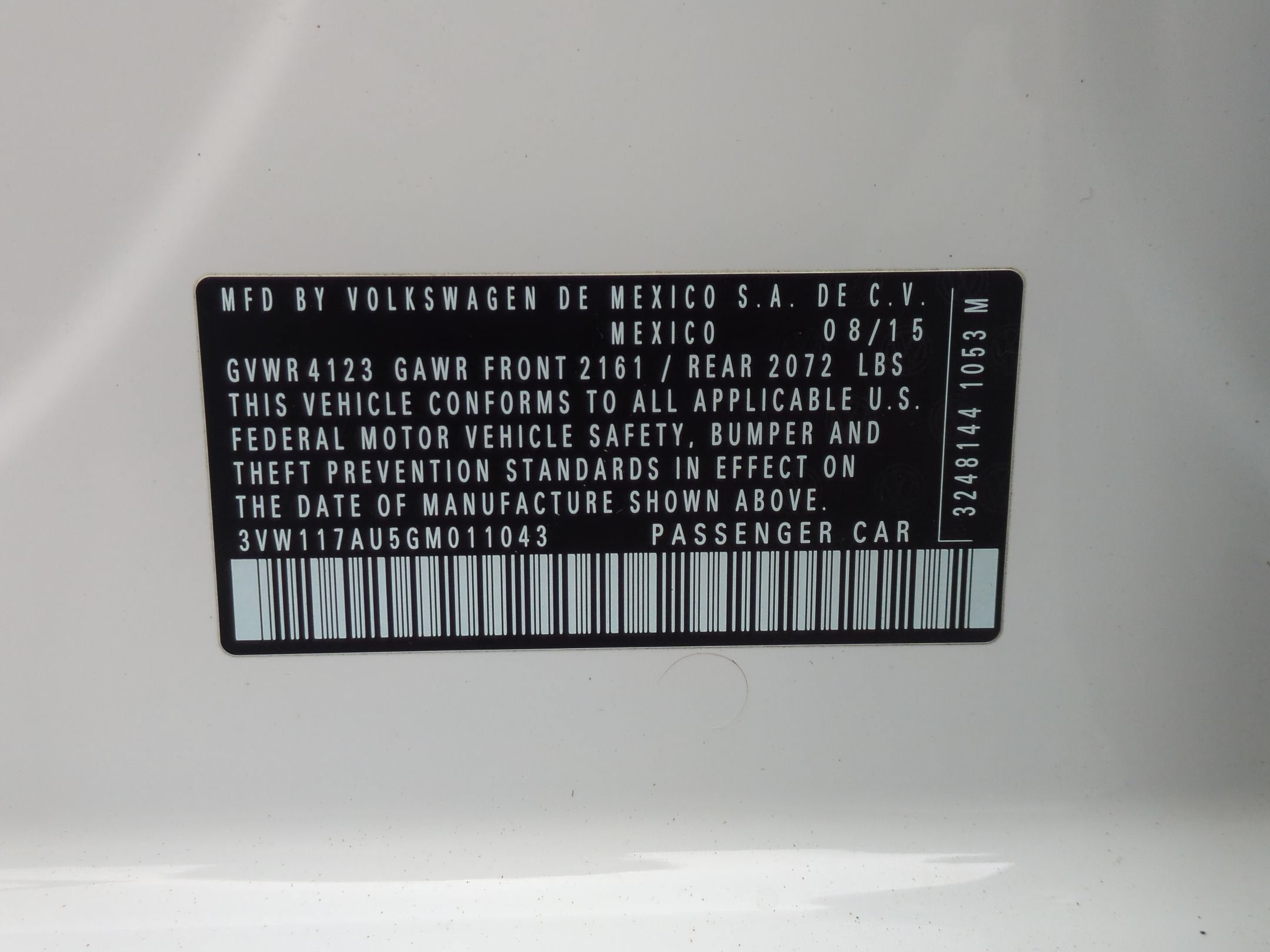 2016 Volkswagen Golf TSI S
