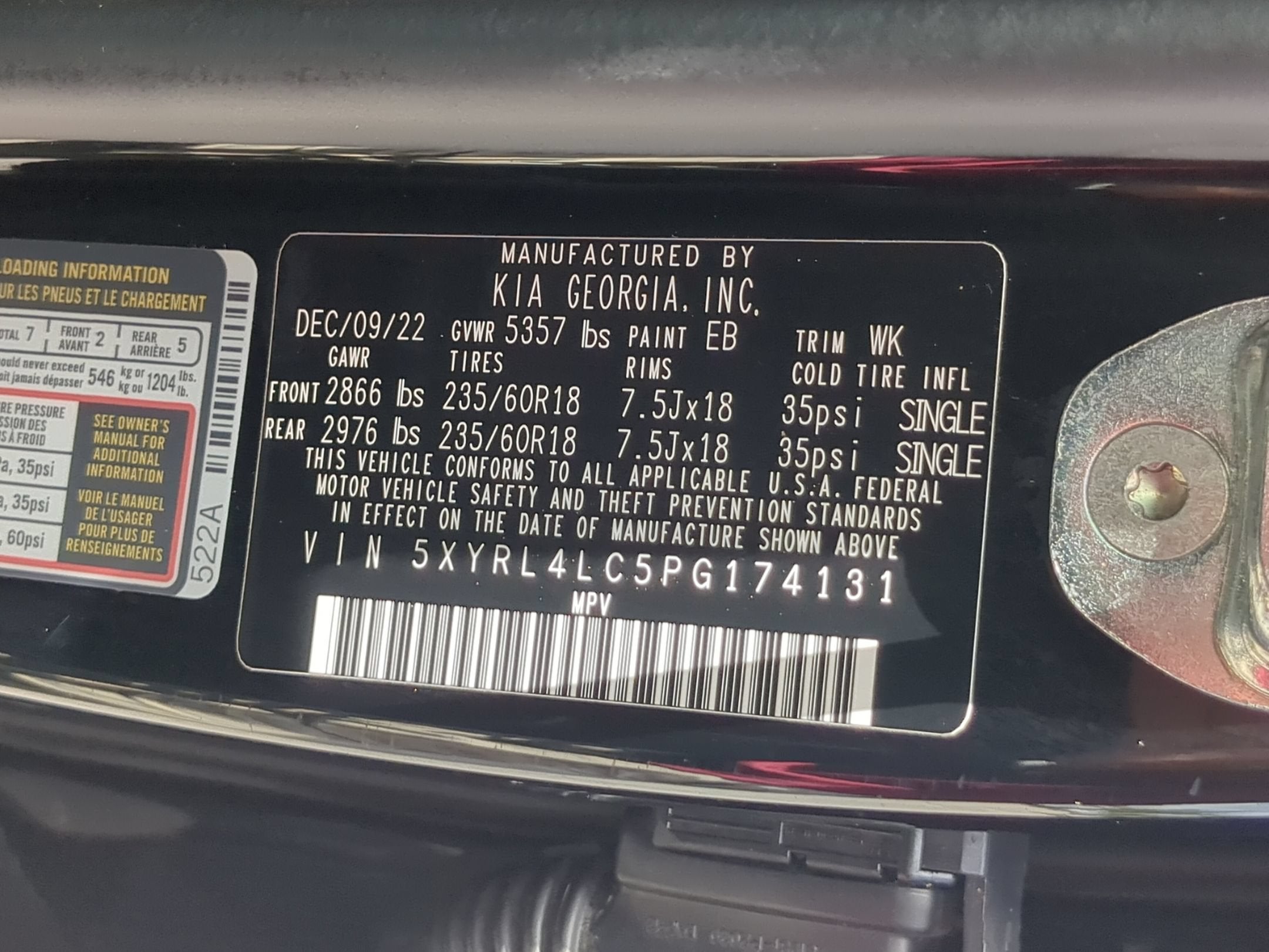 2023 Kia Sorento S