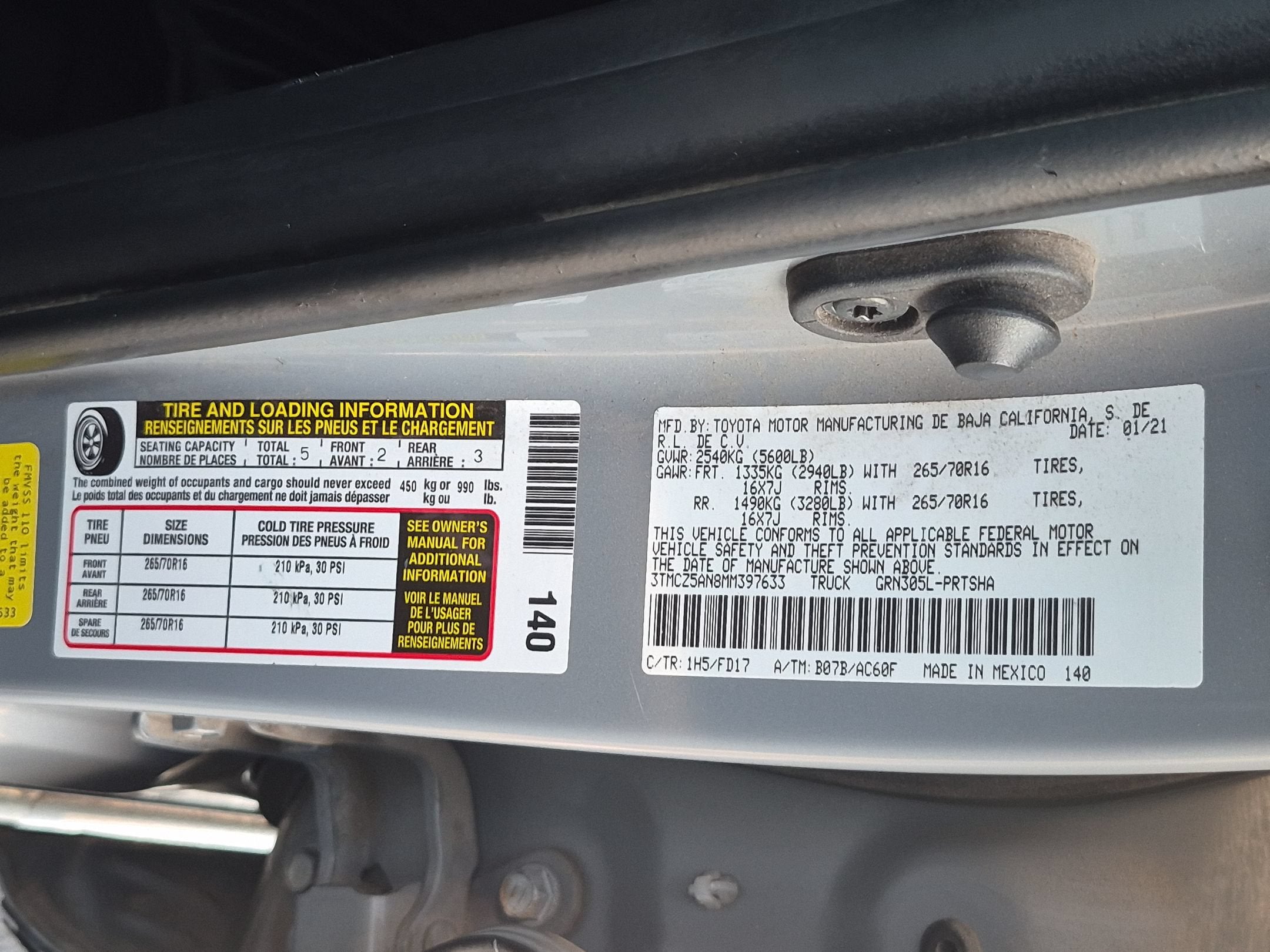 2021 Toyota Tacoma 4WD TRD Off Road