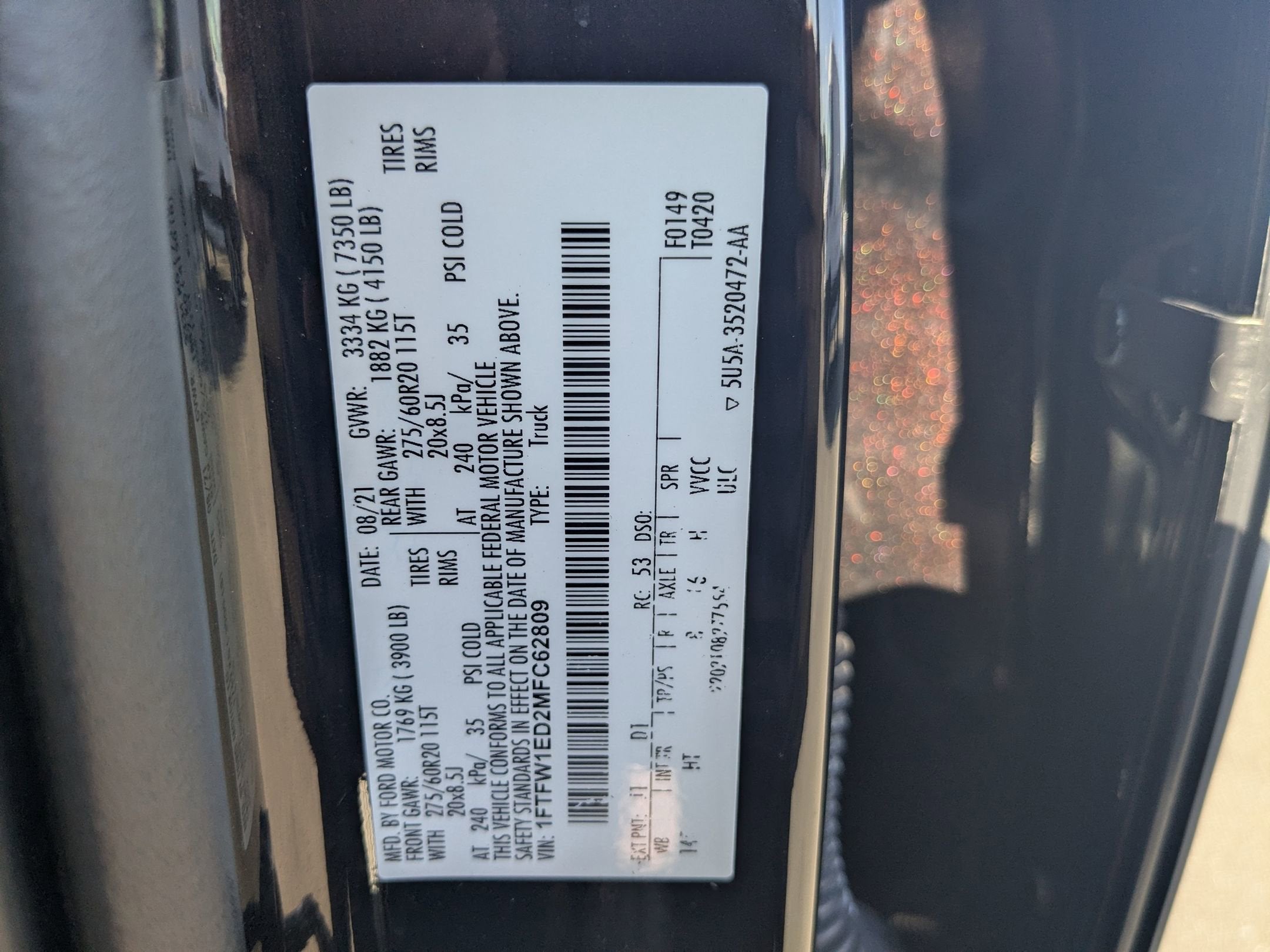 2021 Ford F-150 LARIAT