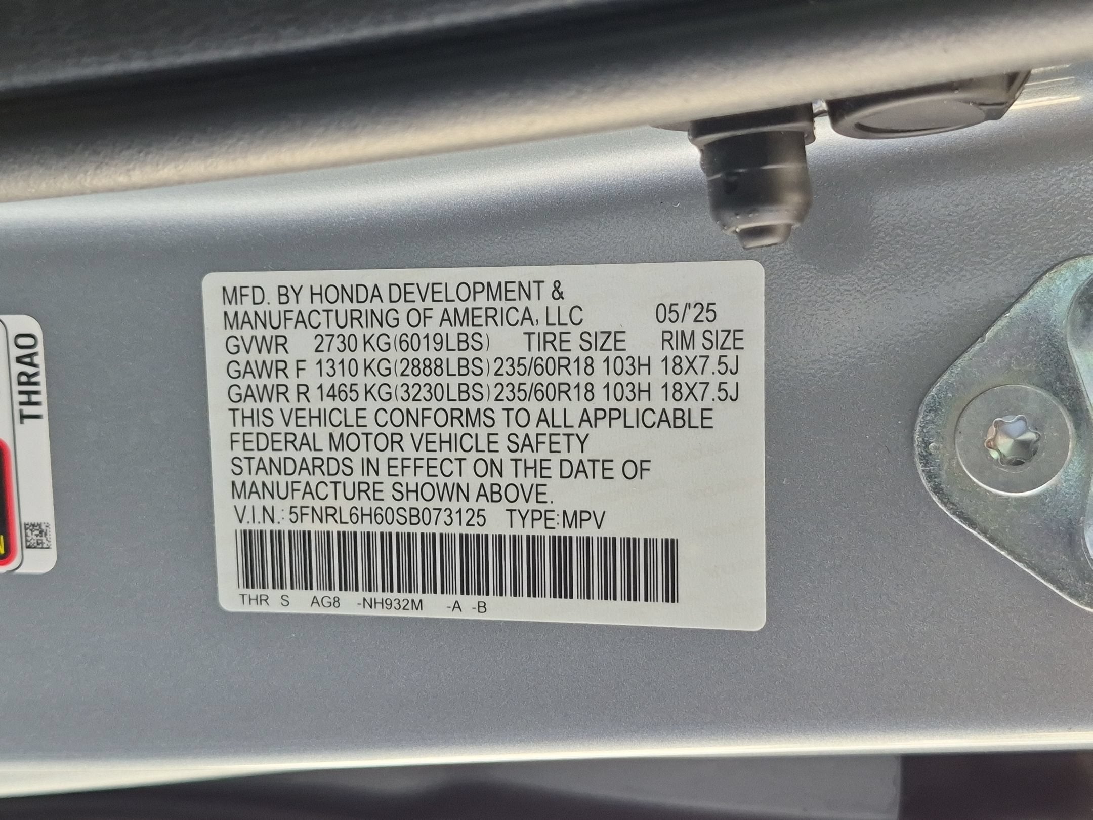 2025 Honda Odyssey EX-L