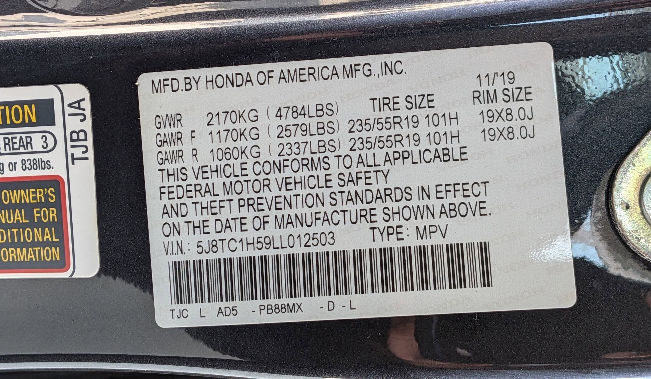 2020 Acura RDX w/Technology Pkg