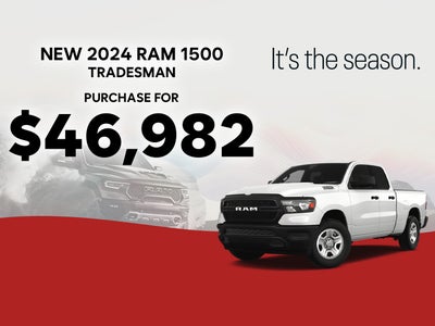 2024 RAM 1500 Tradesman Quad Cab
Purchase for $46,982