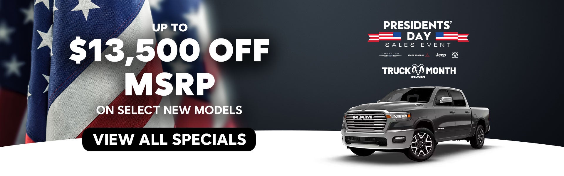 Up to $13,500 Off MSRP 