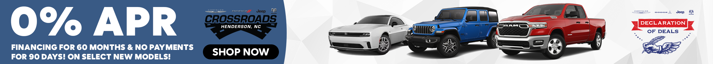 0% APR Financing for 60 Months