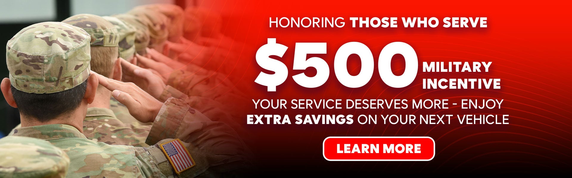 $500 Military Discount
